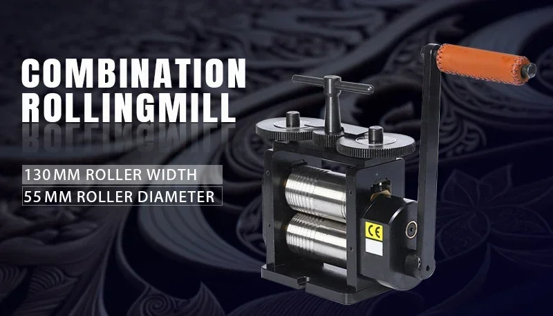 2025/مجموعة مطحنة دوارة سوداء مع 130 مللي متر لفات Lakimi لتقوم بها بنفسك آلة صنع المجوهرات LK-RM02A