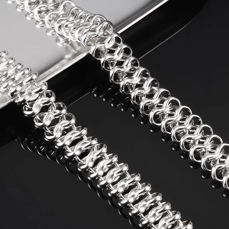 

1Meter Stainless Steel 12mm Handmade Chain For Needlework Jewelry Making Supplies DIY Craft HipHop Necklace Bracelet Accessories