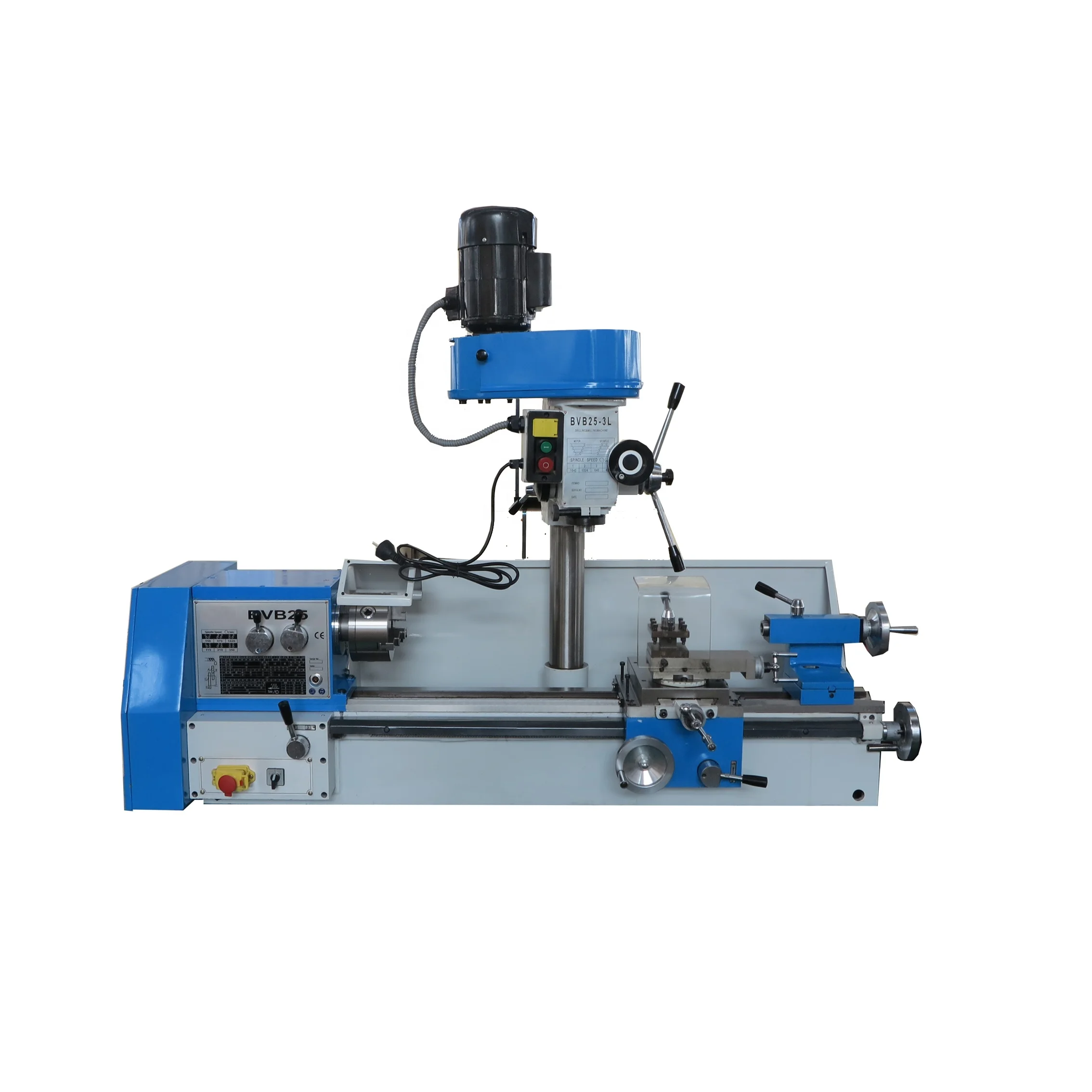 

3 in 1 Multifunctional Machine Tool BVB25-3L Mini Lathe Milling Cutter Combination Lathe