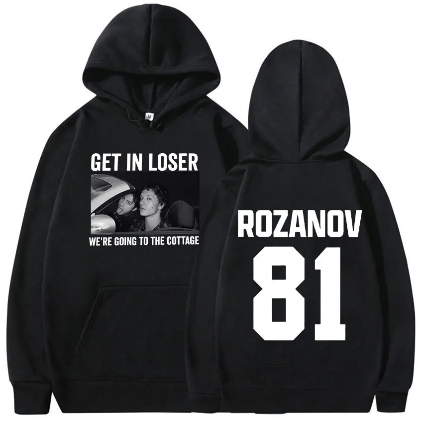 Get in Loser We're Going To The Cottage Graphic Hoodie Heated Rivalry Ilya Rozanov Hollanov 81 Men Vintage Oversized Sweatshirts