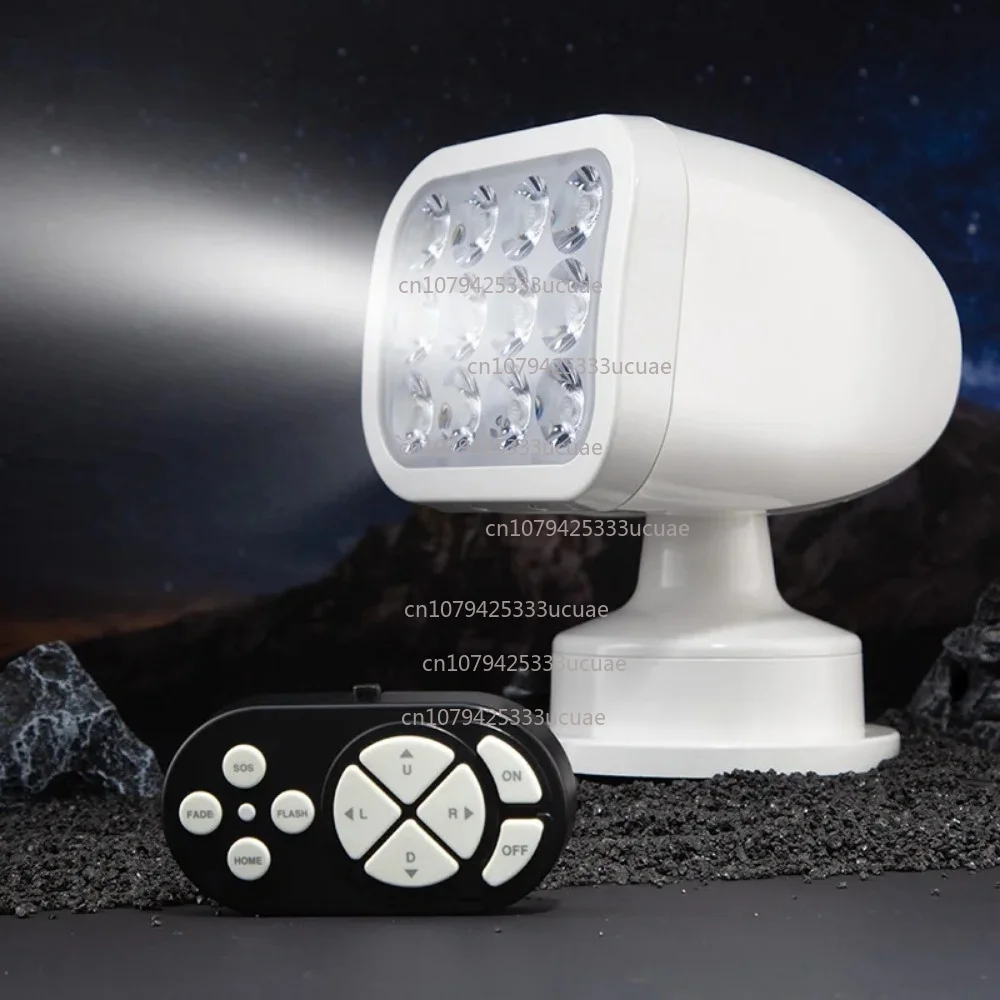 28W ultra-bright LED marine searchlight - IP65 waterproof, ASA material for yachts and boats (wholesale/retail)