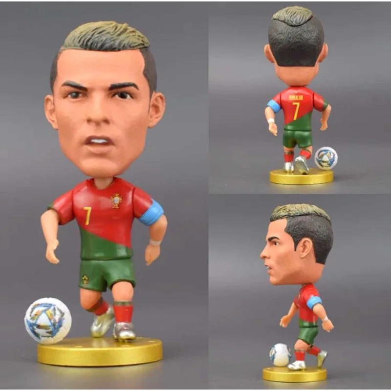 Soccer Player Figurines Football Miniatures Collectible Desktop Display Fan Gift PVC New Hot Cross Border Wholesale Toy Set 2026