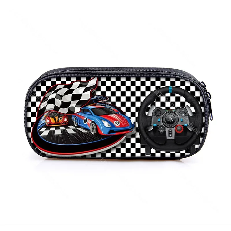 Car Truck Print Cosmetic Case Pencil Bag Kids Stationary Case Pencil Box Children  Schoolbags Boys School Supplies Gift