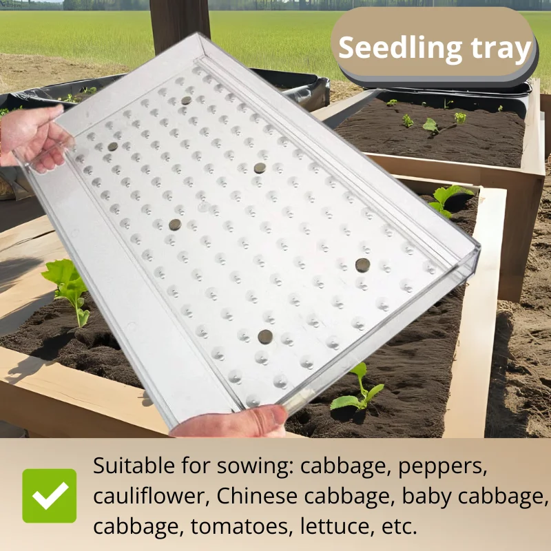 

Seed Sowing Tool for Seedling Trays Lightweight Acrylic Seeder for Accurate Planting,Used for flower seeds