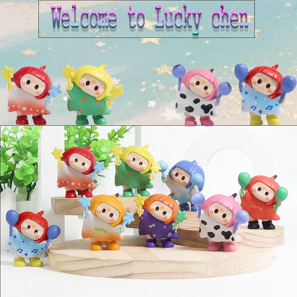 

Trendy Handmade Doll Iconbox Blind Box Work Partner Right Sauce Crooked Head Series Cute Festival Gift Decoration
