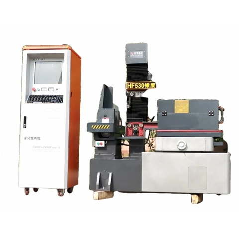 آلة ثقب EDM عالية السرعة عالية التردد من النوع F DK7745F قطع الأسلاك المتوسطة باستخدام الحاسب الآلي الأساسية PLC محرك البناء
