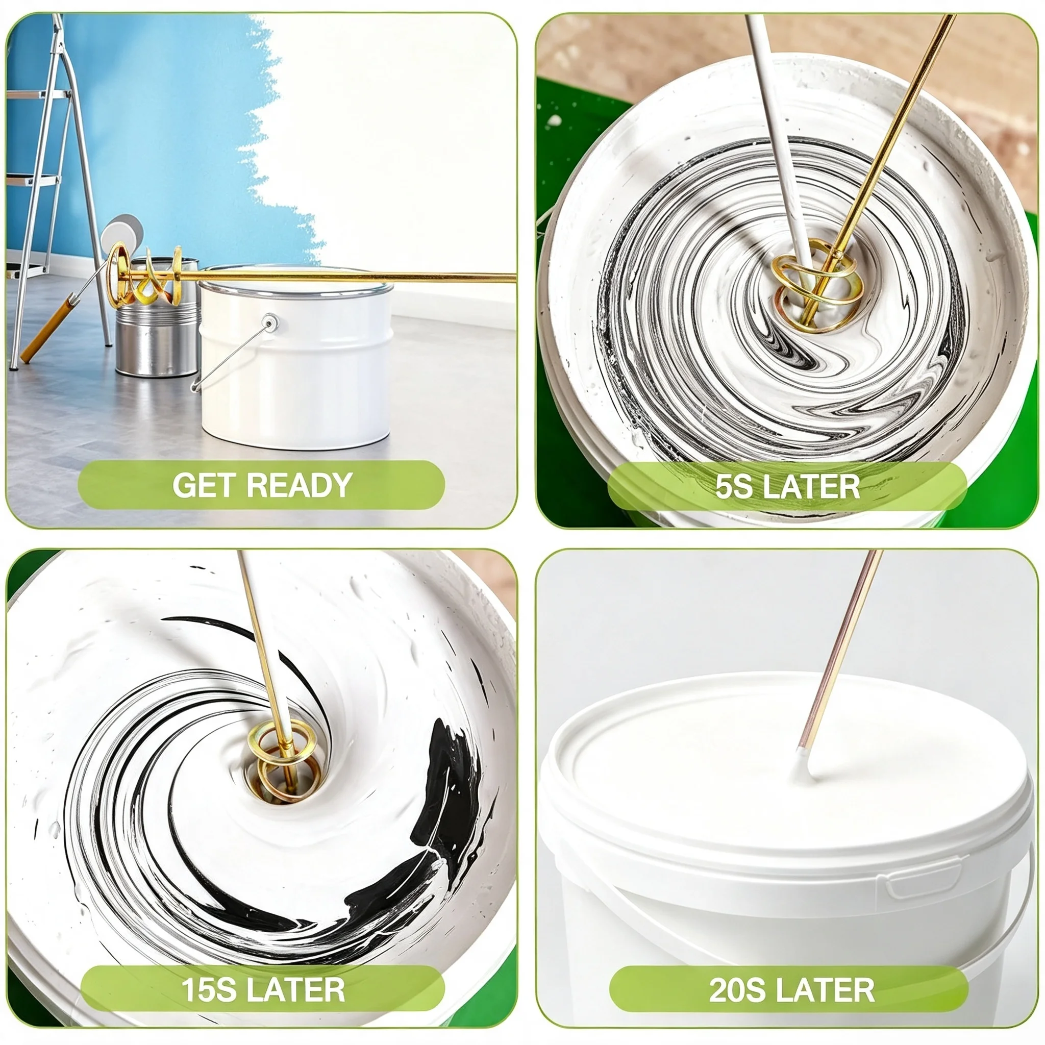 Multifunctional mixing rod fits electric hammer drill, mortar epoxy stirring decoration accessory tool