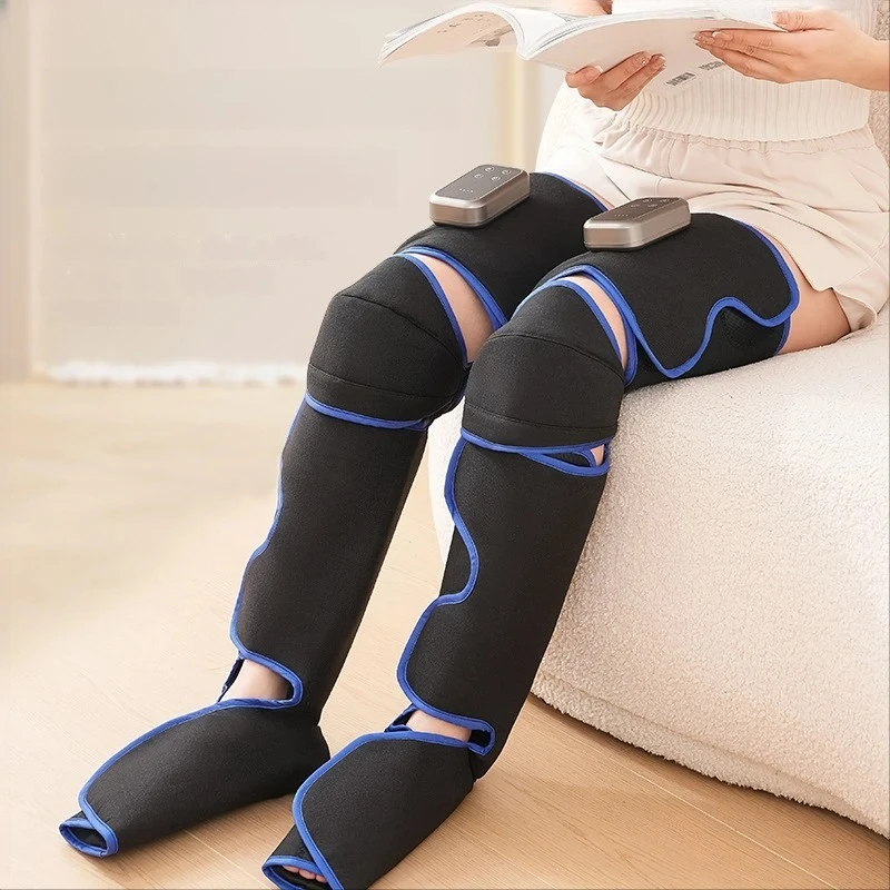 

Массажер для ног с компрессионным воздействием и функцией горячего компресса, перезаряжаемый, для снятия мышечной усталости ног