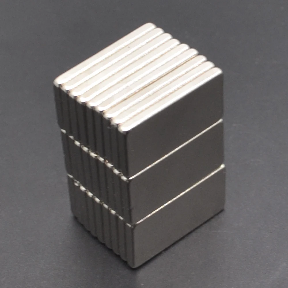 1/5/10//20/50/100/200Pcs 20x10x2 magnes neodymowy 20mm x 10mm x 2 N35 blok NdFeB Super mocny silny magnes stały imanes