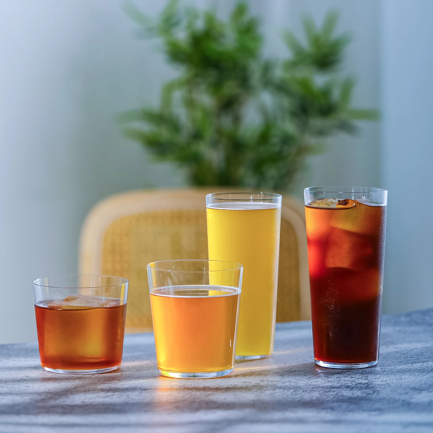 LD3802/LD3803 CRISON Japanese style thin crystal glass long drinking cup, iced American coffee cup, beer cup