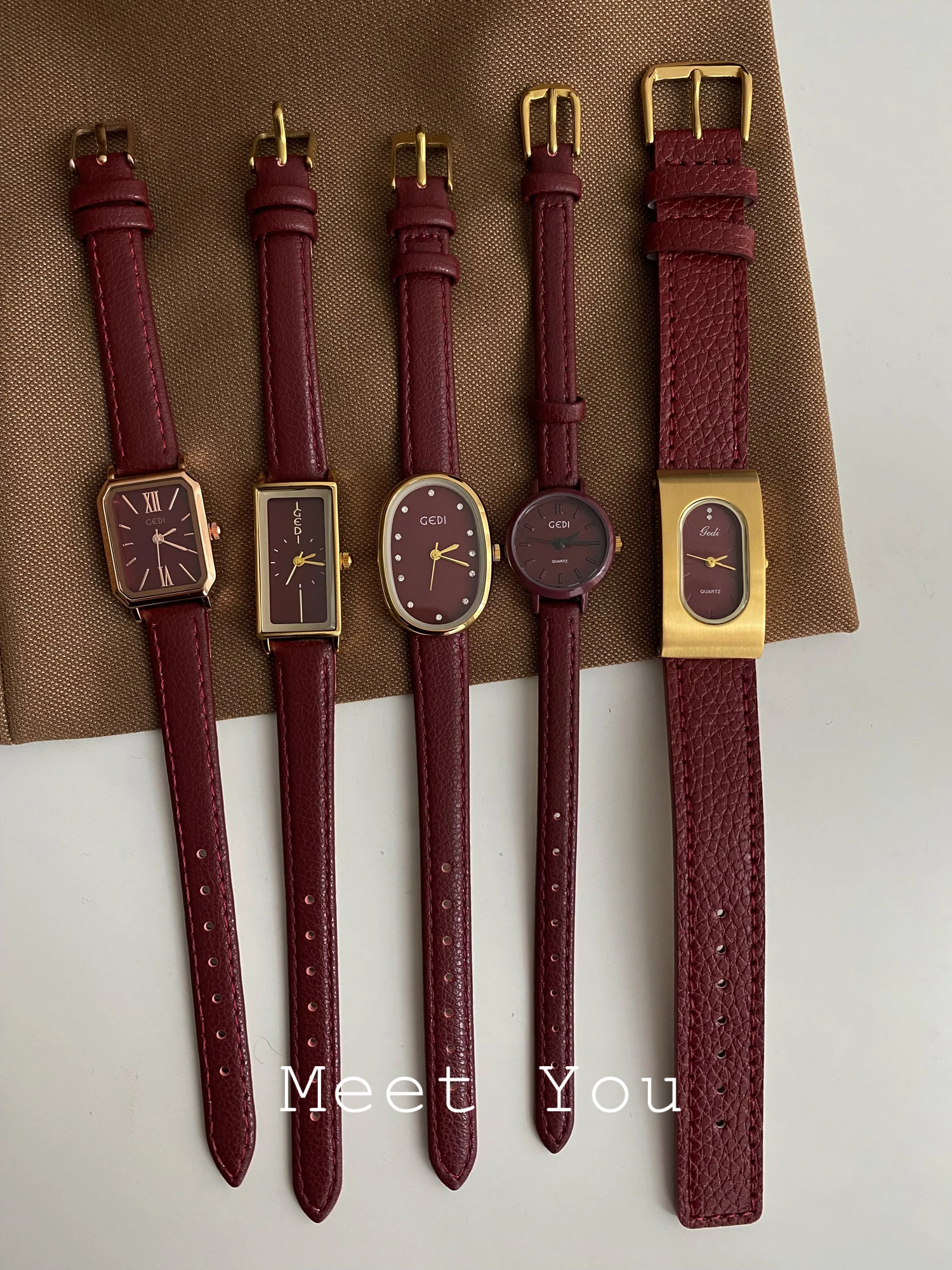 

New RedStylish Sophisticated, Vintage-Inspired, Light Luxury Women'S Watch; Quartz Fashion Watch; High-End Selection Of Watches.