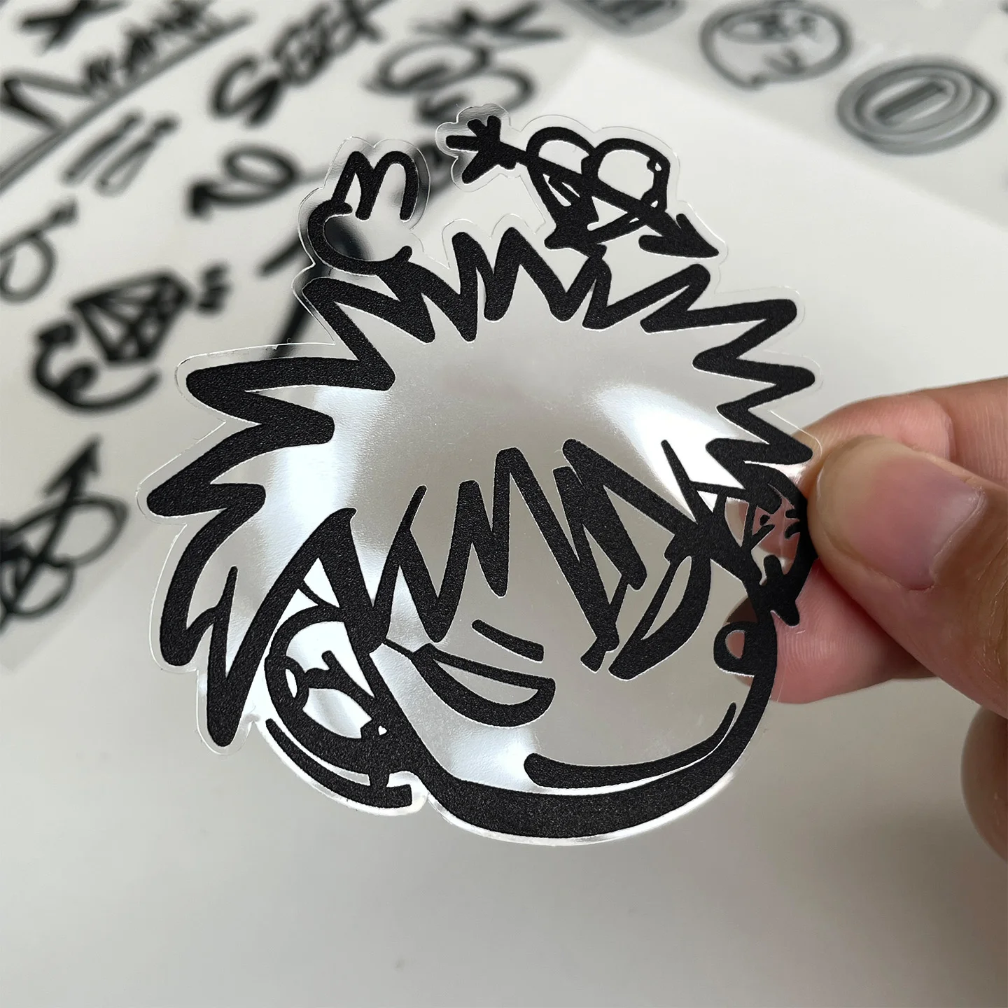 UV Transparent Graffiti DIY Bike Stickers Bicycle Frame Top Tube Cycling Road MTB Bikes Body Helmet Front Fork Decal Accessories