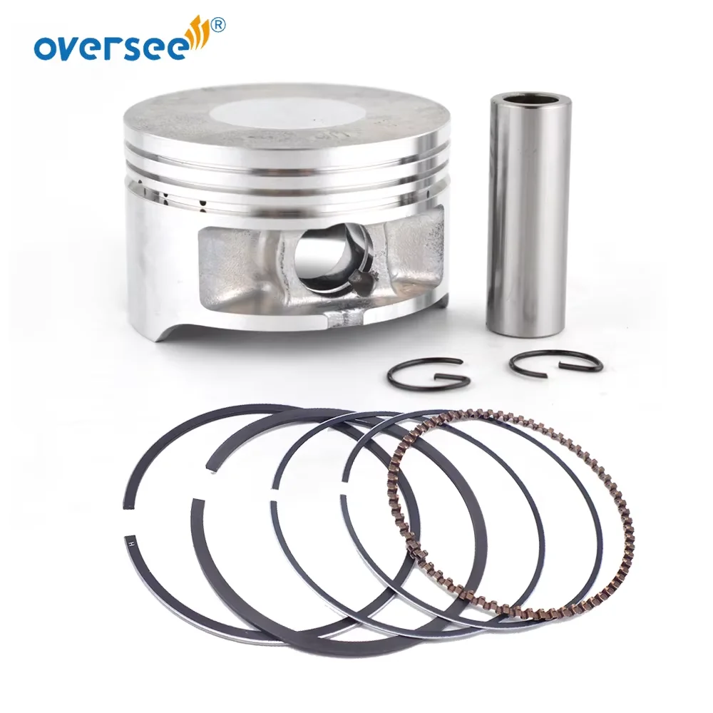 Oversee 6BX-E1631 STD Piston Kit with Rings For Yamaha 4 Stroke 4HP 6HP Outboard Motor 6BX-E1631-00-96 6BX-E1603-00-00