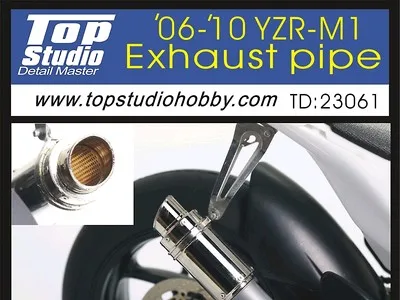 Top Studio 1:12 06-10 Year YZR-M1 Exhaust Pipe TD23061 Modifying and Assembling Model Accessories