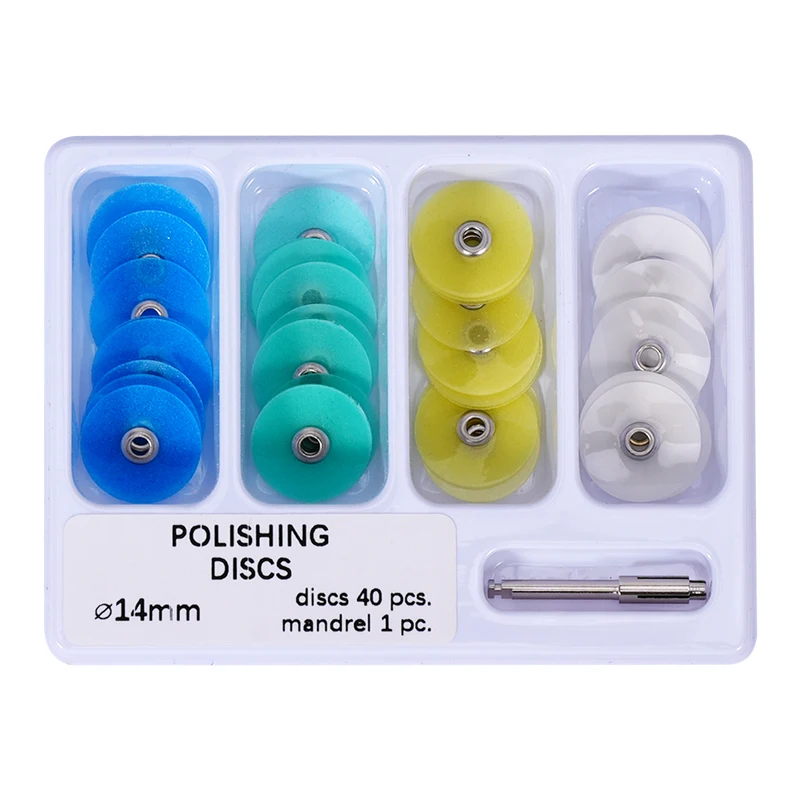 40pcs/box Dental Composite Polishing Discs 14mm Sof-Lex Extra Thin Resin Polisher Disc Teeth Whitening Tools Material