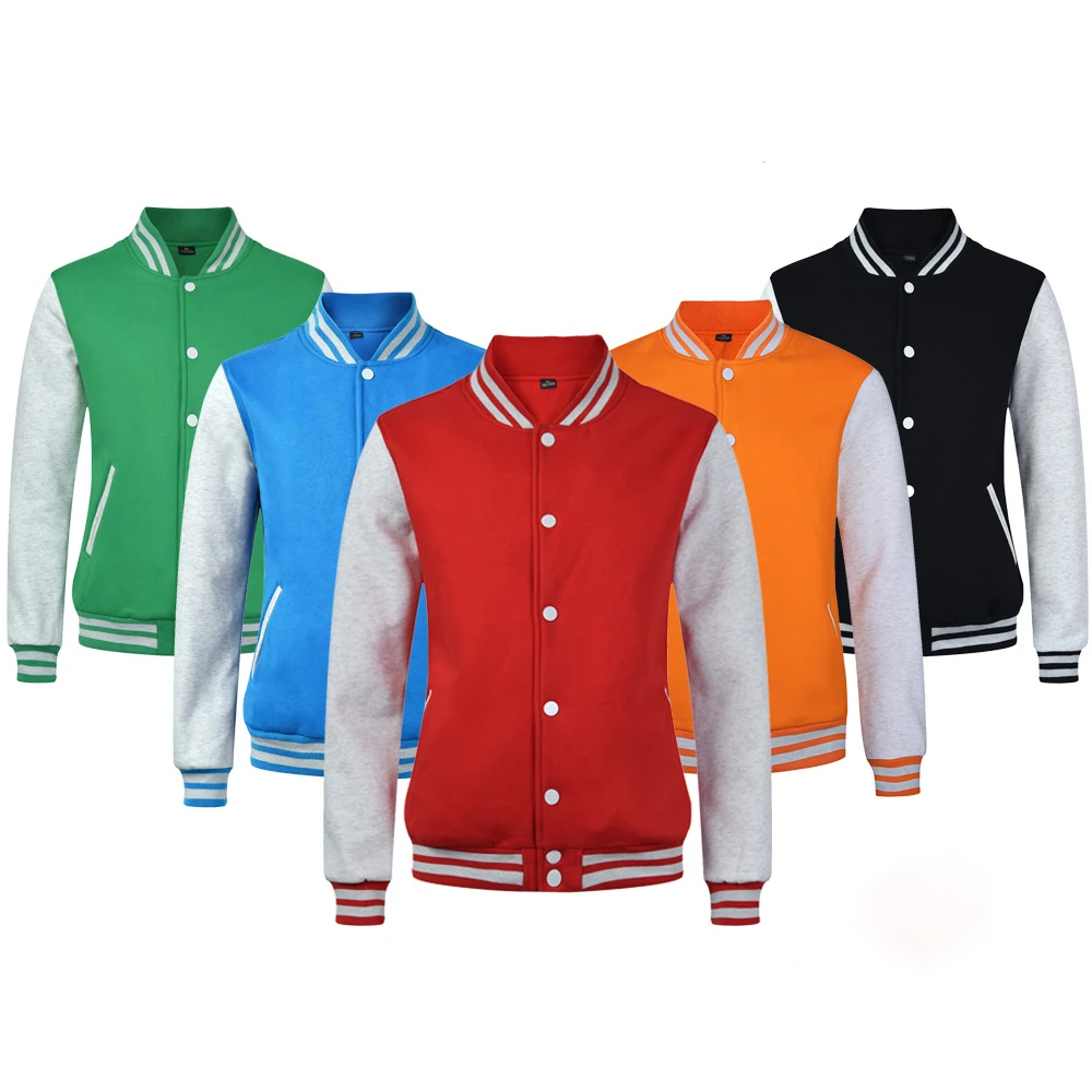 Solid Color Jacket for Men,women Loose Oversized Clothes Casual Men Baseball Clothes Personality Street Coat Warm Fleece Jackets