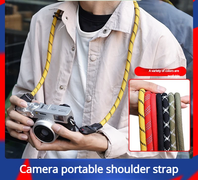 Quick Release Camera Mountain Strap Suitable for Canon R50 R8 Nikon Z50  XS20 XS10 Fuji XS20 Sony Micro Single Shoulder Strap