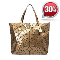 Nuove borse d'oro borse per le donne 2024 estate grande Tote Bag donna geometrica Messenger borsa a tracolla spiaggia Designer di lusso argento