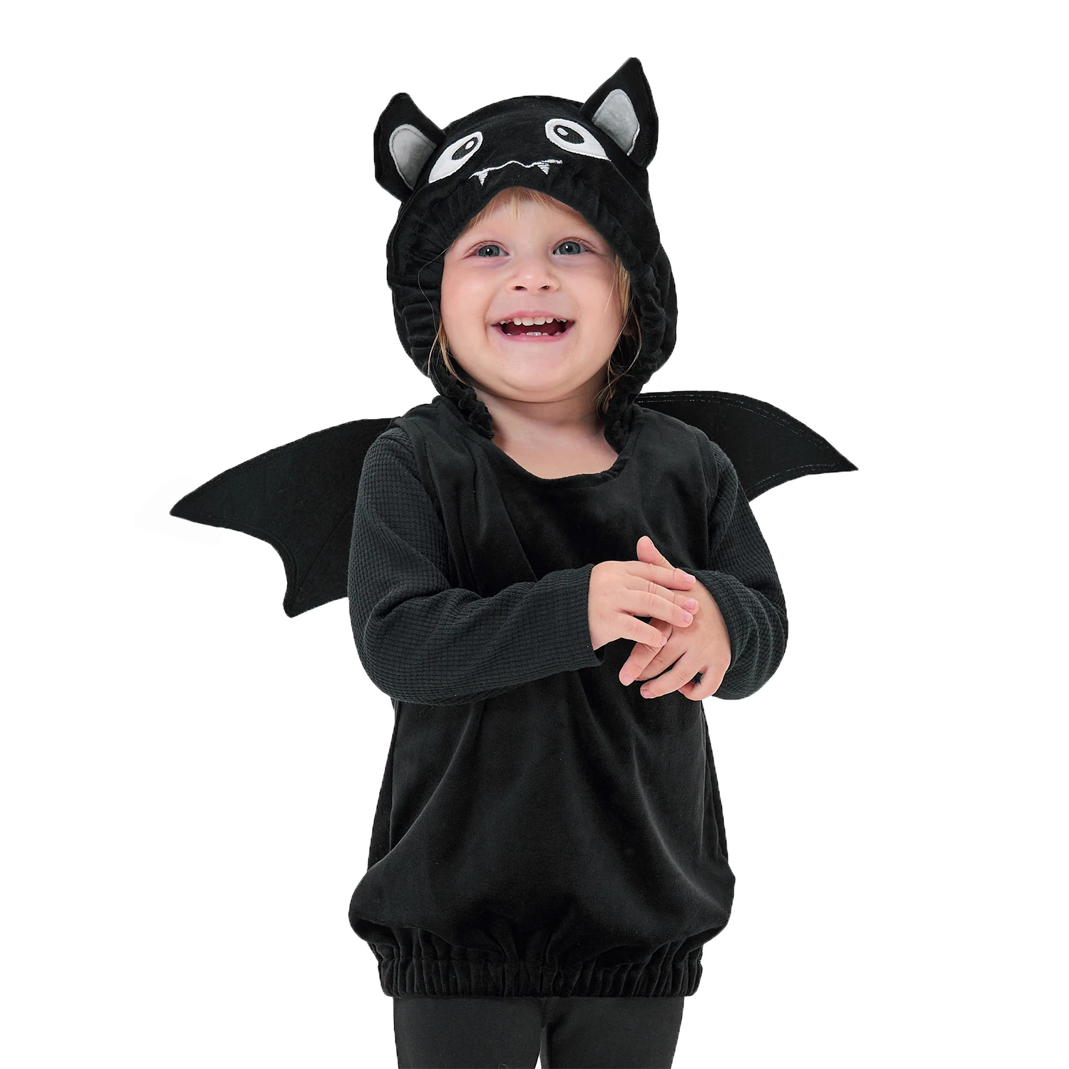 

Umorden Unisex Baby Infant Toddler Halloween Black Bat Costume Hoodie Vest 1T 2T 3T