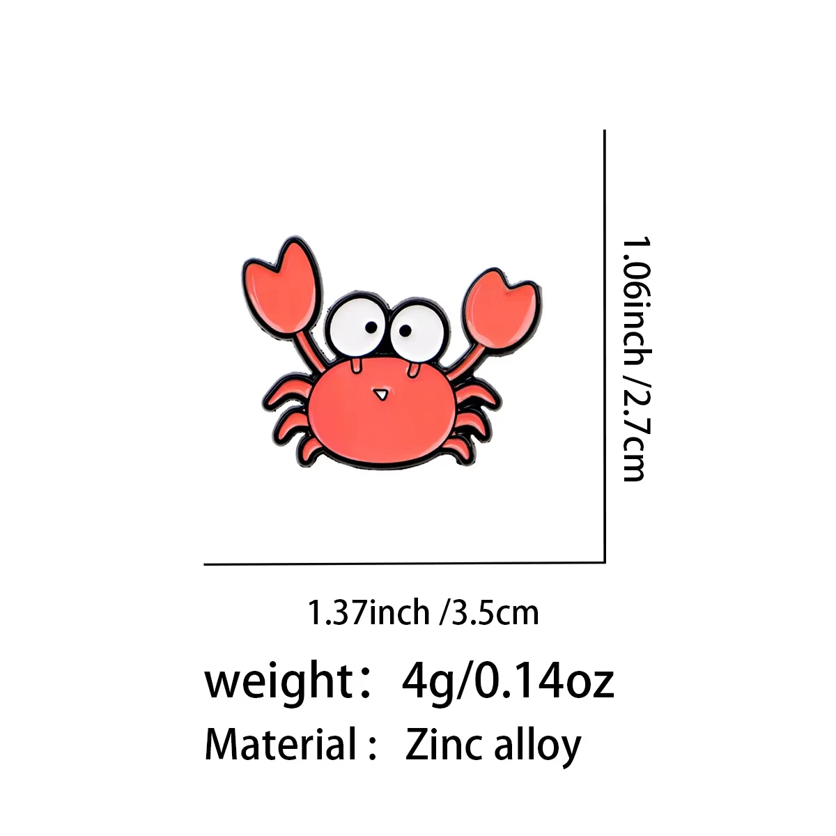 2pcs Anime Go For It Nakamura Kun!Enamel Pin Octopus Crab Badge Lapel Pins Brooches Backpack Jackets Decor Prop Accessories Gift