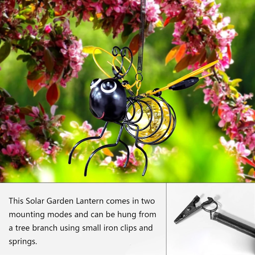 Lampu Ornamen Patung Lucu LED Kerajinan Seni Besi Lukis Lampu Simulasi Hewan Lampu Tenaga Surya Dekorasi Halaman Balkon Teras Taman