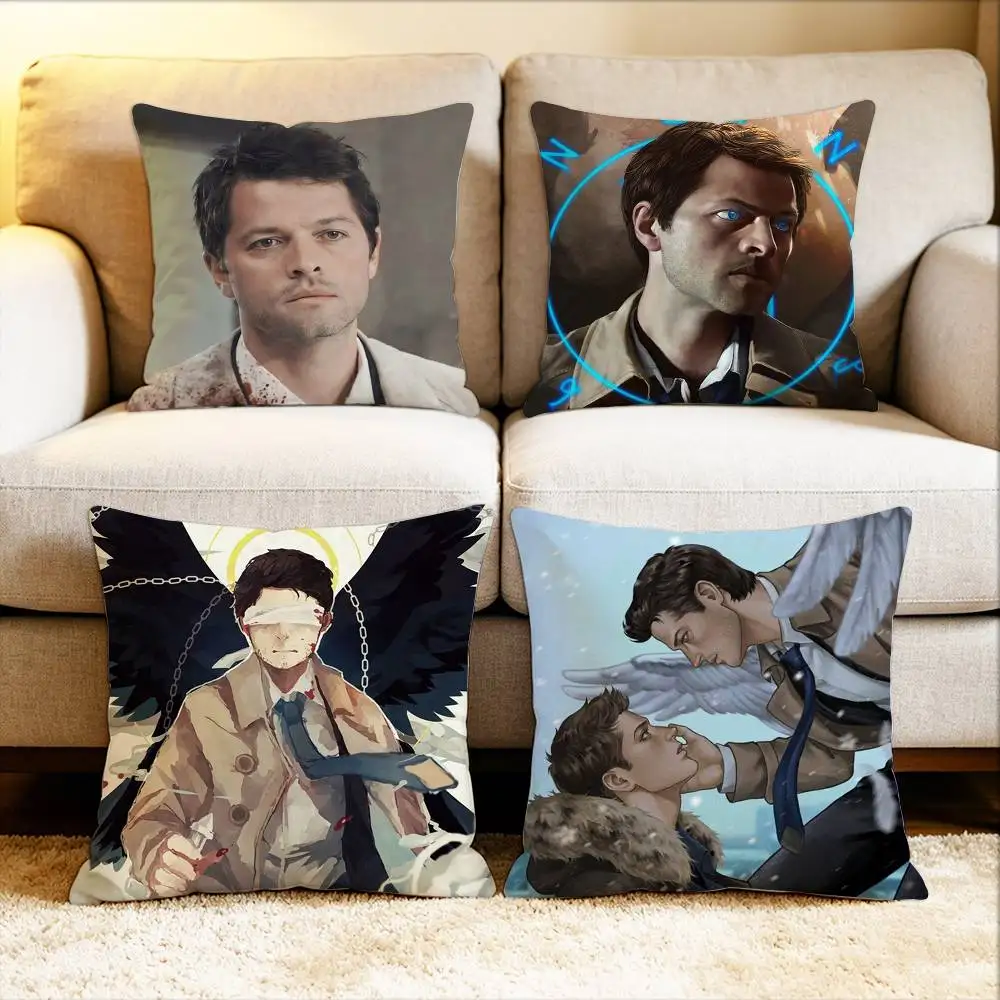 

C-Castiel Various Sizes Square Pillow Case For Car Home Bedchamber Decor