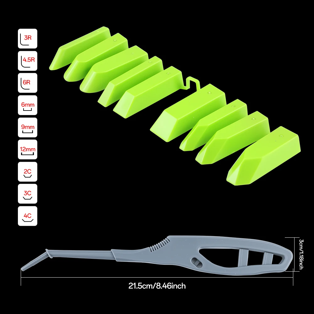 Silicone Caulking Tools 9 In1 Glass Glue Angle Scraper Multi-angle Grout Kit For Window Ceramics Tile Kitchen Sink Floor Gap