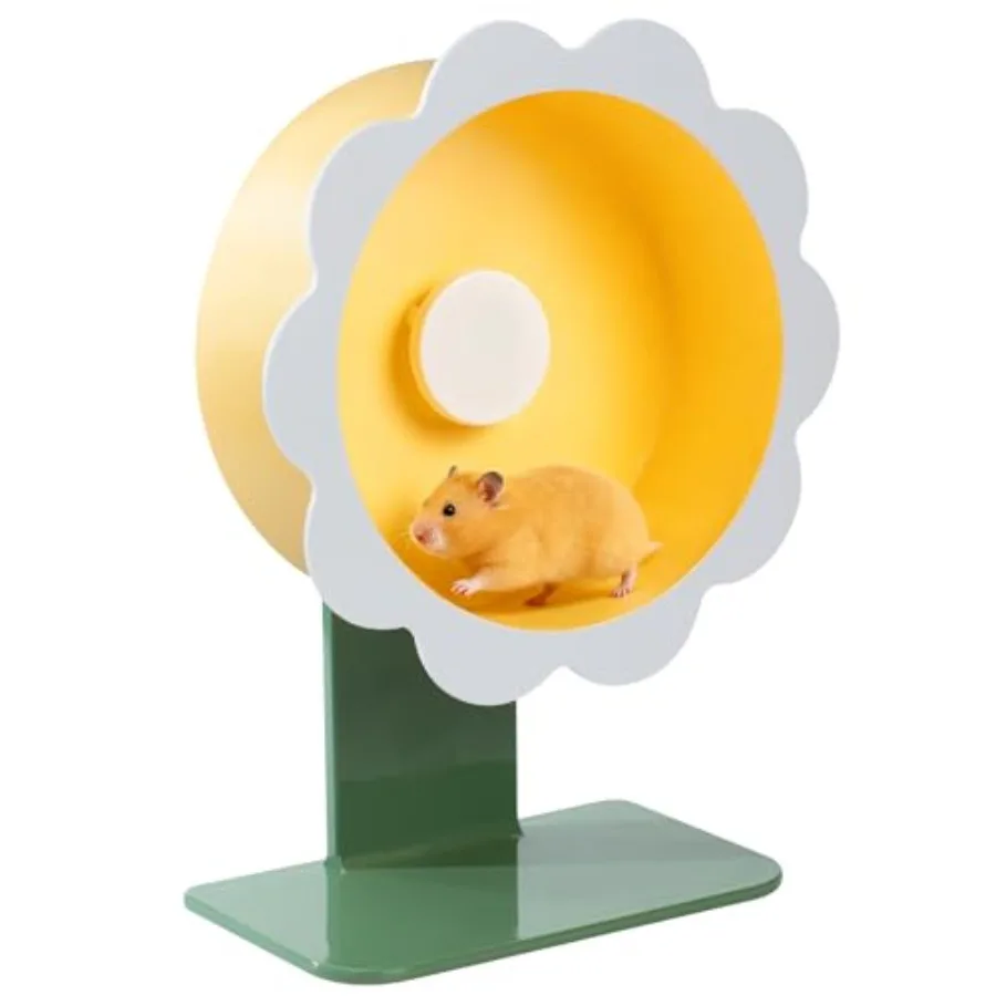 

Hamster Wheel Super-Silent Hamster Exercise Wheels- Quiet Spinner Hamster Running Wheels with Adjustable Stand for Hamsters Ger