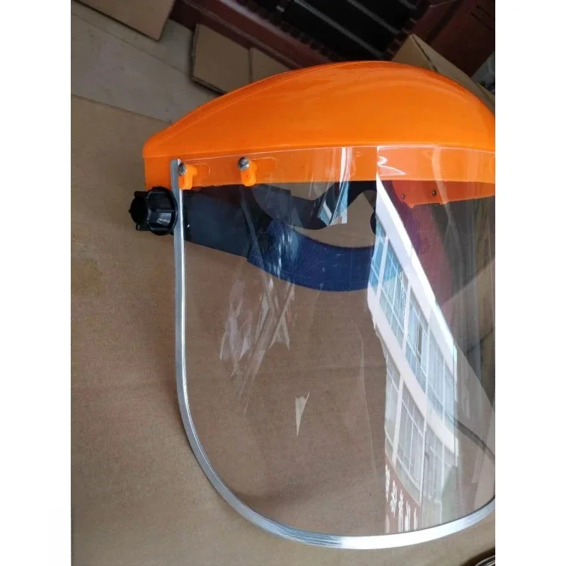 Blue/Black/White/Orange/Red/Yellow Half Helmet Aluminum Edge Polycarbonate Mask Sun Visor Worker I 2000