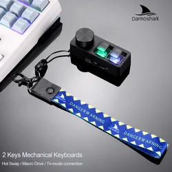 K2 PRO Darmoshark Mechanical Keypad Bluetooth Wireless Hot Swap 2 Keys Gaming Keyboards RGB Backlit Macro Drive For Laptop PC