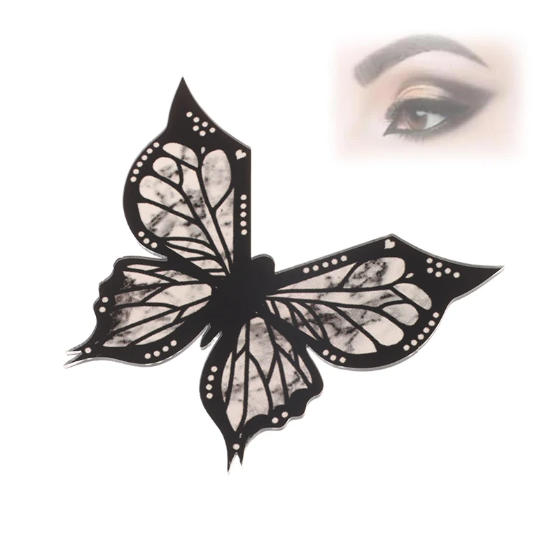 Schmetterling Eyeliner Schablonen multifunktion aler Eyeliner helfen schnelle Augen Make-up-Tool für Augenbrauen Wimpern Kontur Lippen linie