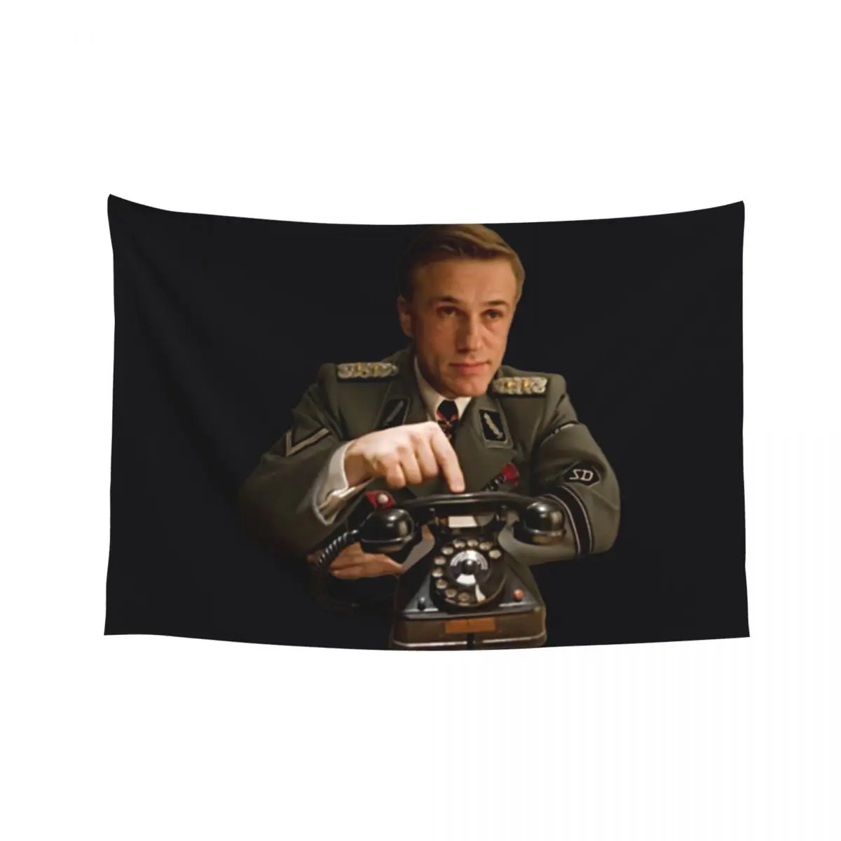 

Inglorious Basterds - Col. Hans Landa \t \t Tapestry Anime Decor Art Mural Japanese Room Decor Home Decor Aesthetic Tapestry
