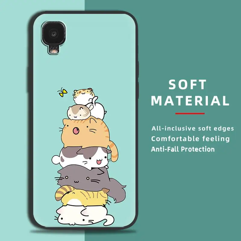 Silicone Anti-dust Phone Case For TCL A3/A509DL Cartoon Dirt-resistant Shockproof Anti-knock Durable Waterproof Cute