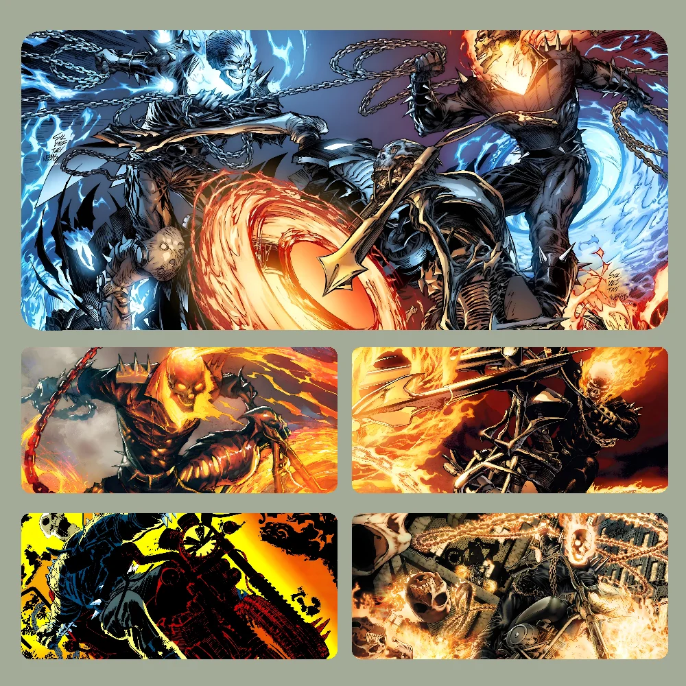 G-Ghost R-Rider Mousepad Large Computer Gaming Accessories MousePads Desk Mats Anti-slip Laptop Soft Mouse Pad