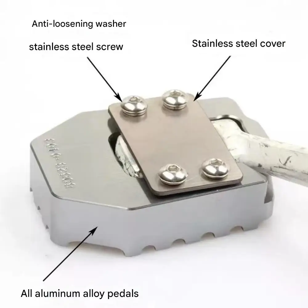 FOR High-Grade Wide Rear Brake Foot Pedal CNC Machined Durable Aluminum Enlarged Pad for QJ AK628 Smooth Control Premium Cruiser