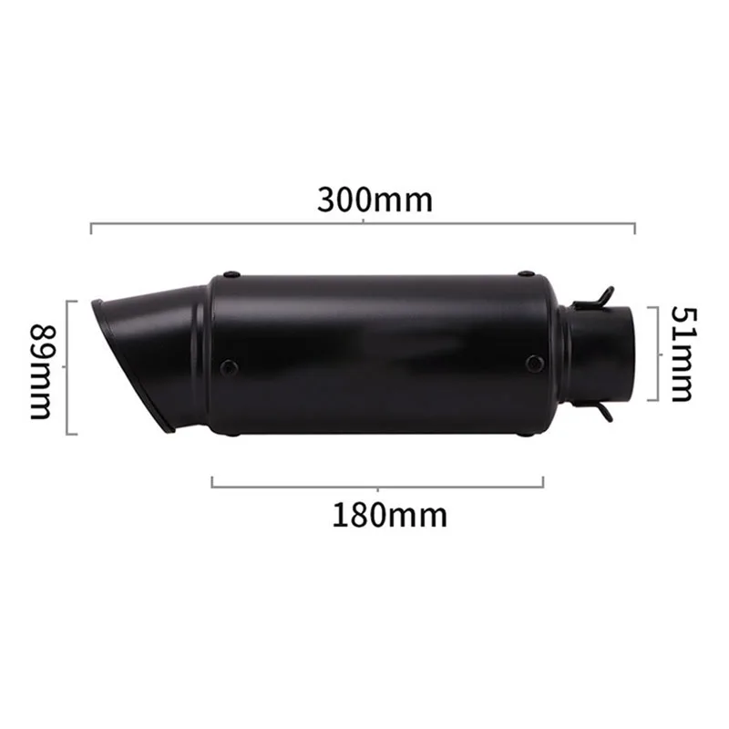 51MM Motorcycle Exhaust System Mid-Pipe Tail Section Kit for QJ SRK 800 800RR Slip-On Compatible with Various Models