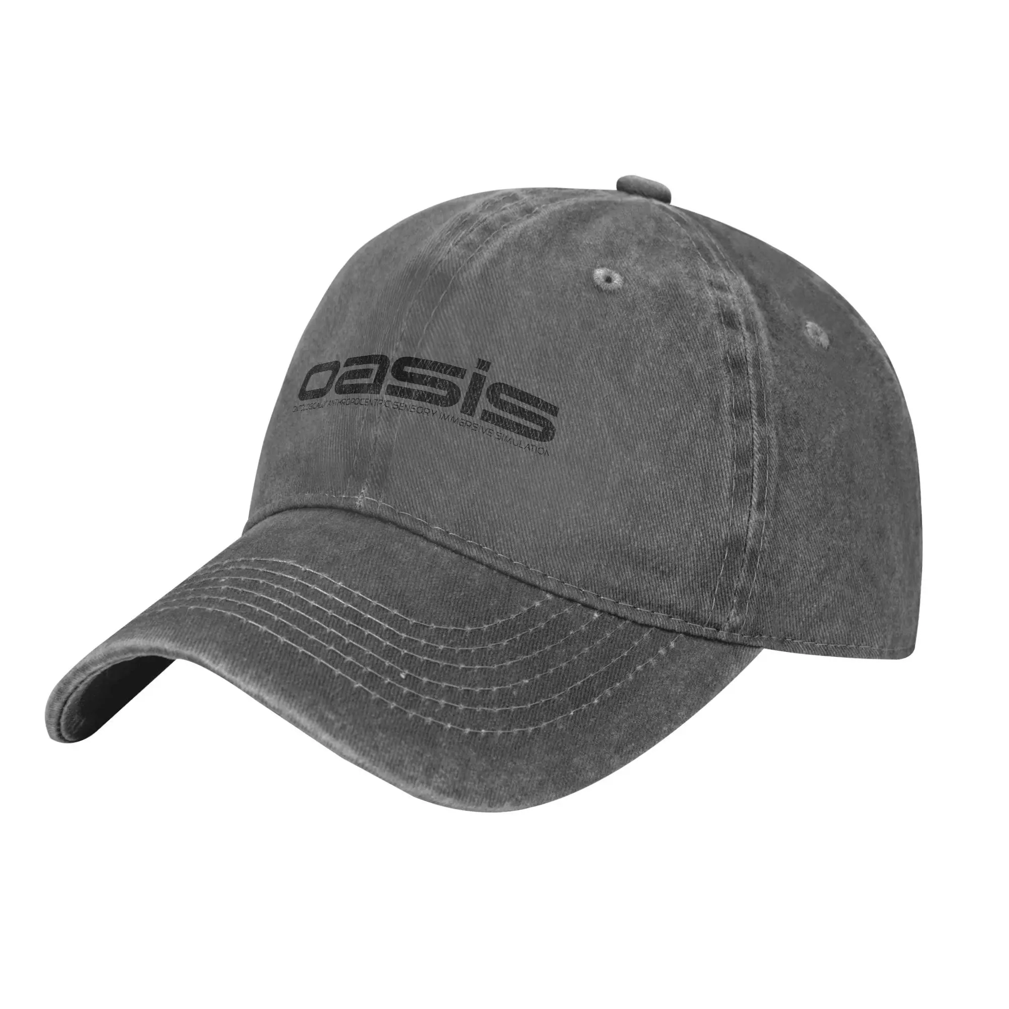 Berretti da baseball retrò O-Oasis American Heavy Metal da uomo Berretto snapback in cotone invecchiato Allenamenti all'aperto Cappelli con vestibilità regolabile