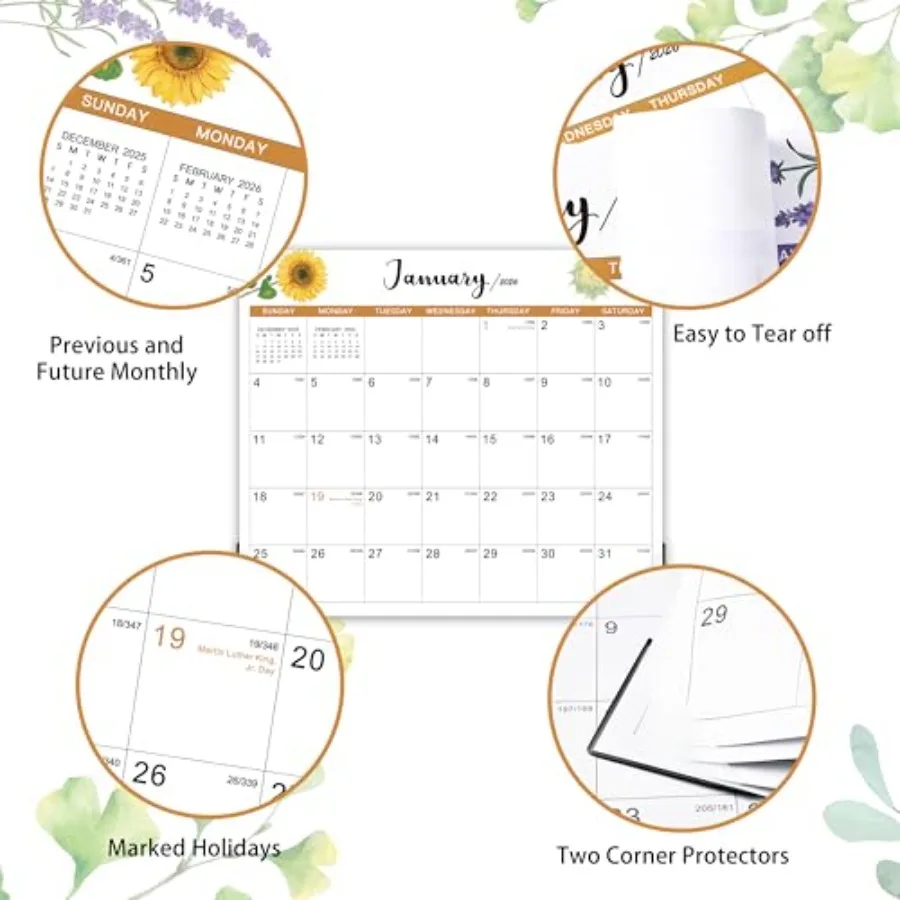 2026 냉장고용 자석 달력 2026년 1월부터 2026년 12월까지의 자석 달력 11.2x13인치 냉장고 달력 12개월 차