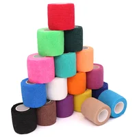 Vendaje deportivo autoadhesivo, vendajes elásticos transpirables para fijación deportiva, vendaje no tejido para dedo, muñeca y pierna, 2,5/5/10cm, 1 rollo