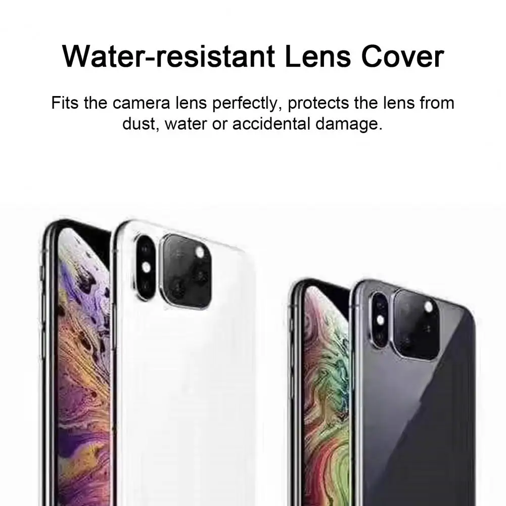 ฝาครอบเลนส์กันน้ำฟิล์มป้องกันเต็มรูปแบบสำหรับ iPhone x/xs ความแข็งสูงกันรอยขีดข่วนติดตั้งง่าย