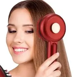 

Электрическая микротоковая массажная расческа 660 нм красный свет расческа для ухода за волосами разминание расслабляющий массажер для головы и кожи головы кровообращение