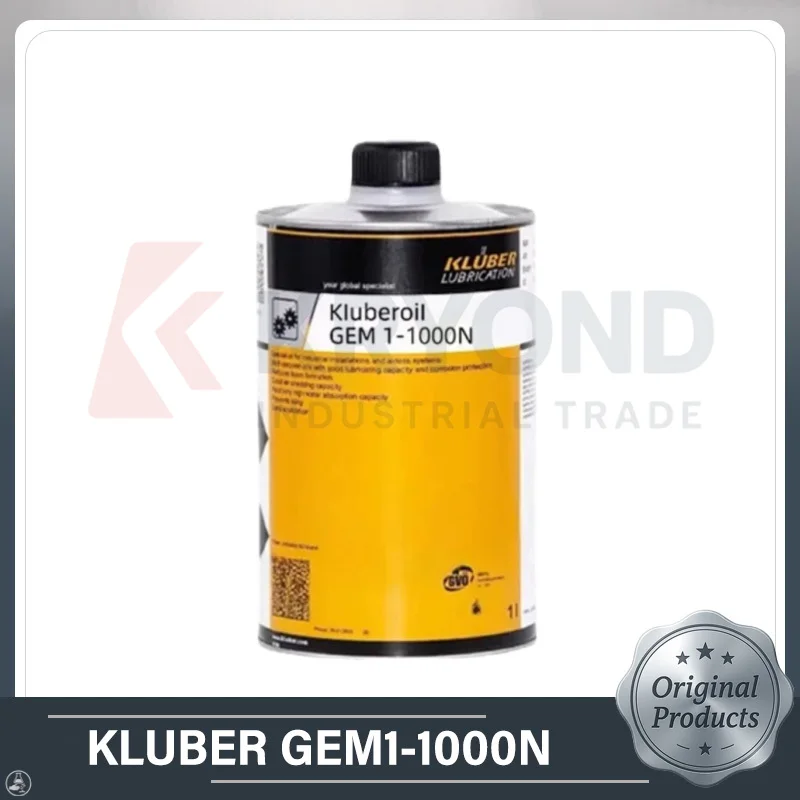 KLUBER Klüberoil GEM1-1000N Lubricating Oil for Toothed Couplings Chains Guideways Joints and Spindle Bearings Industrial Use
