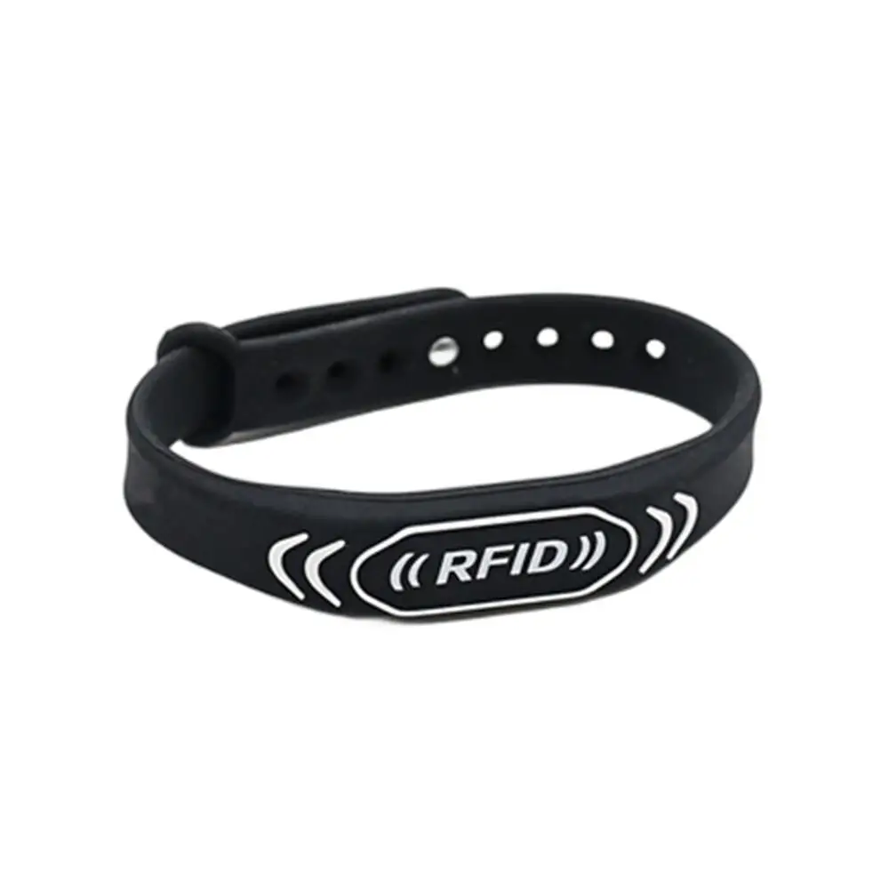 1 pçs 125khz em4305 t5577 5200 regravável à prova drfid água ajustável pulseira rfid silicone banda dados em branco keyfob