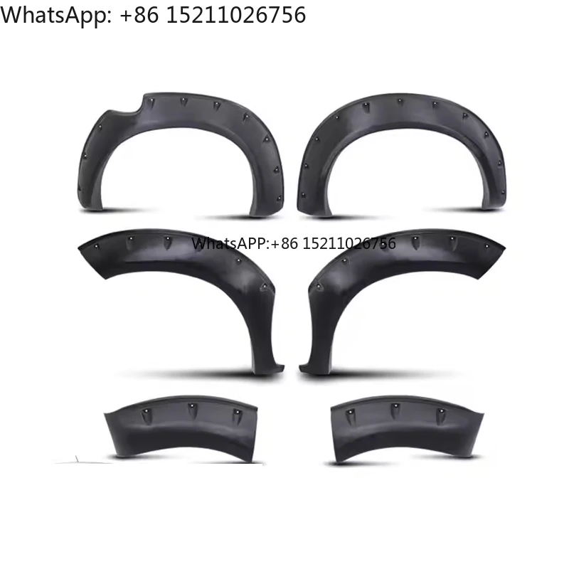 Pernos negros texturizados ESTILO FENDER FLAREFOR TOYOTA HILUX 2012-2014 CABO DOBLE 4x4 ACCESORIOS