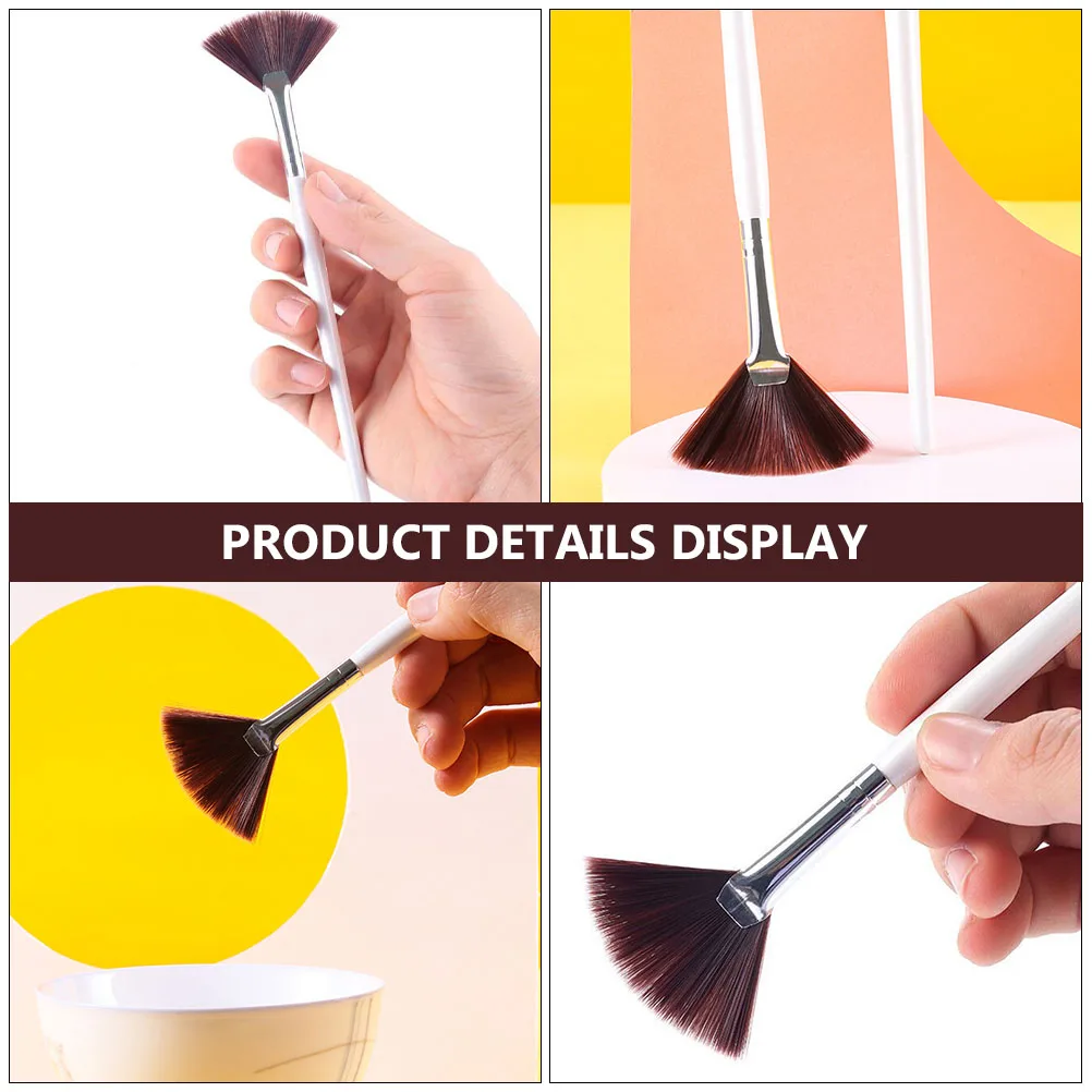 Brocha de maquillaje para mujer, aplicador de máscara de crema, aplicación portátil para el cuidado de la piel, 2 uds.