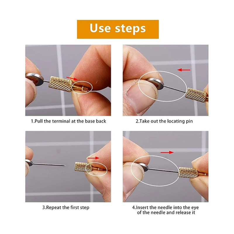 6Pcs/Set DIY Leather Craft Sewing Position Located Needles Kit Fixed Suture Tool Kit 6-12MM