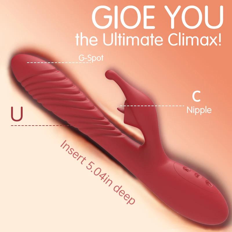 Vibrador de conejo para mujeres principiantes, estimulador de clítoris y pezón, consolador de punto G para orgasmo rápido, productos para adultos, Juguetes sexuales de masturbación femenina