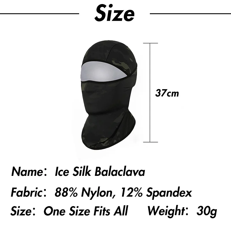 Quick Dry Balaclava Motorcycle Sun Protection Full Face Mask Dust Proof for Cycling