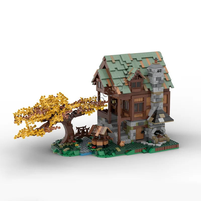 NEW 2716 PCS Old Blacksmith's Shop for Tools Modular Building Blocks Model Set DIY Assembly Display Toys Children Birthday Gifts