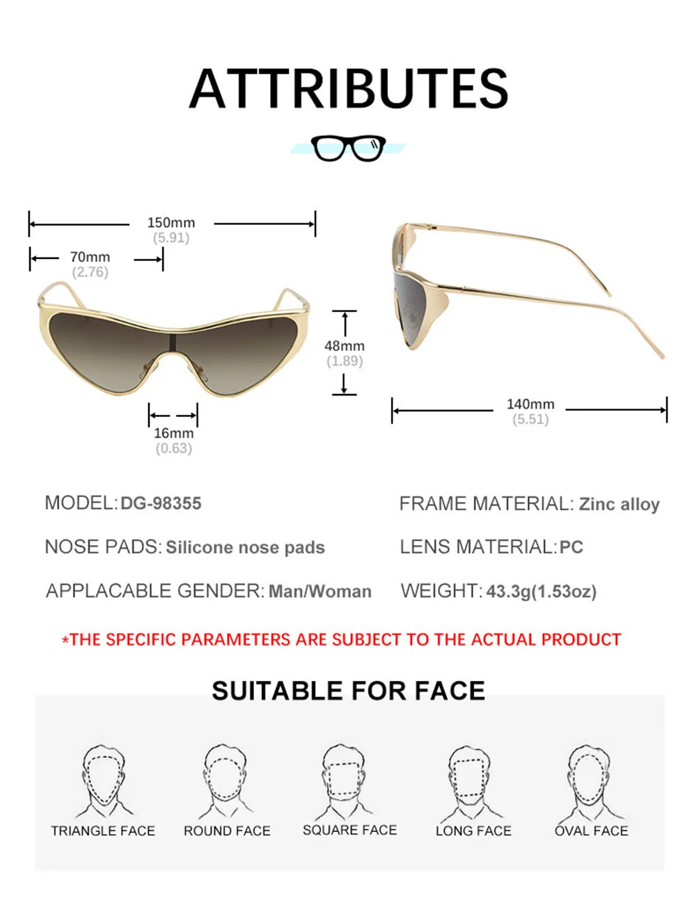 Trend Steampunk Sonnenbrille Frauen Vintage Designer Sonnenbrille Punk Brille Outdoor Oculos Urlaub Lentes Dropshipping Lunette – Detail 15